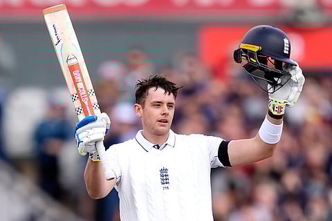 England vs Sri Lanka 1st Test, 3rd Day: England's Jamie Smith celebrates after reaching 100 runs